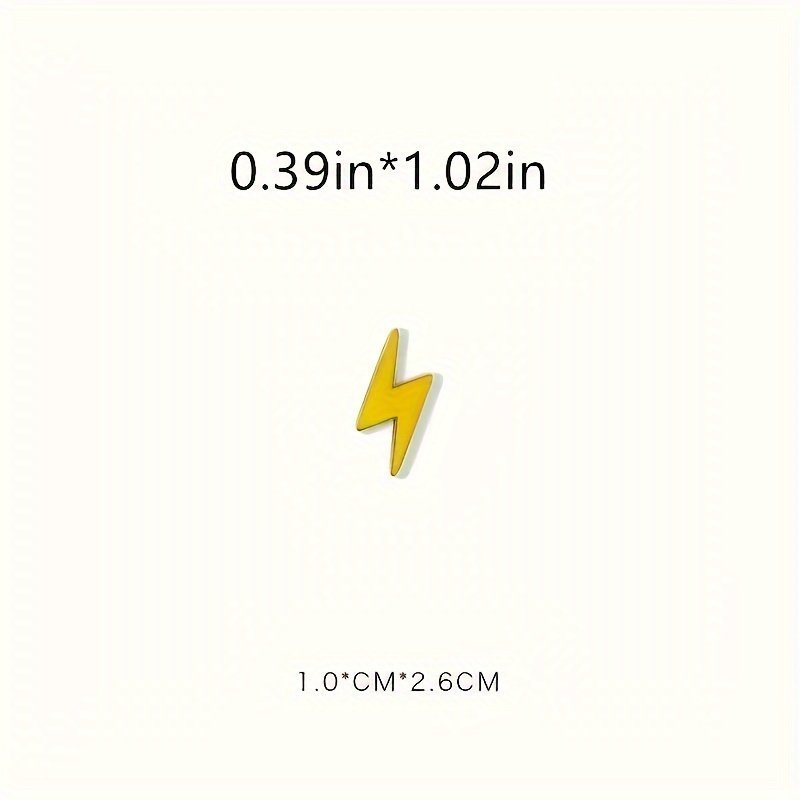 Ženkliukas žaibas – stilingas emaliuotas pinas - Image 5