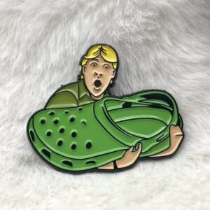 Pin ženkliukas Steve Irwin su Crocs batu