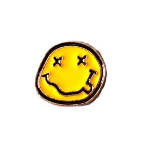 metalinis pin Smiley Face