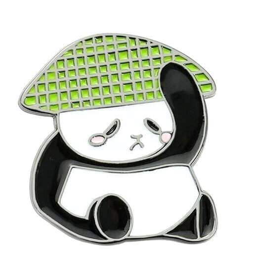 Liūdna Panda Pin | Azijos Aesthetic Emalio Broška